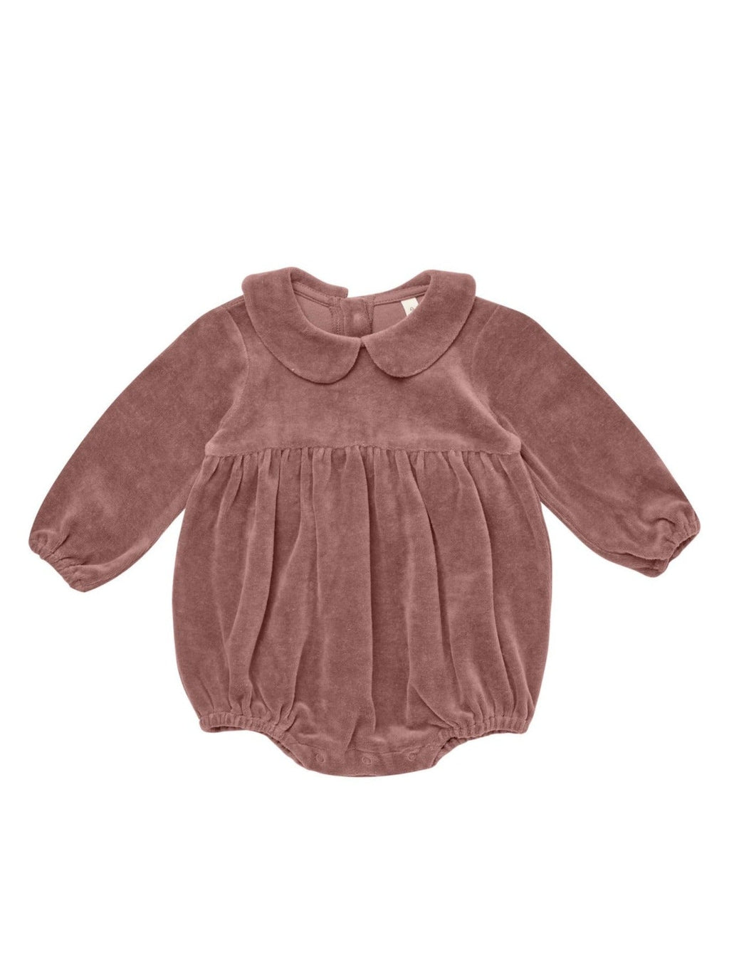 Quincy Mae Plum Velvet Romper _QM459GIFF - P1152 - NorthGirls