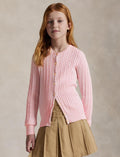 Ralph Lauren Girls Cable Cotton Cardigan - NorthGirls