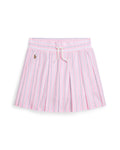 Ralph Lauren Girls Striped Pleated Oxford Mesh Skort - NorthGirls