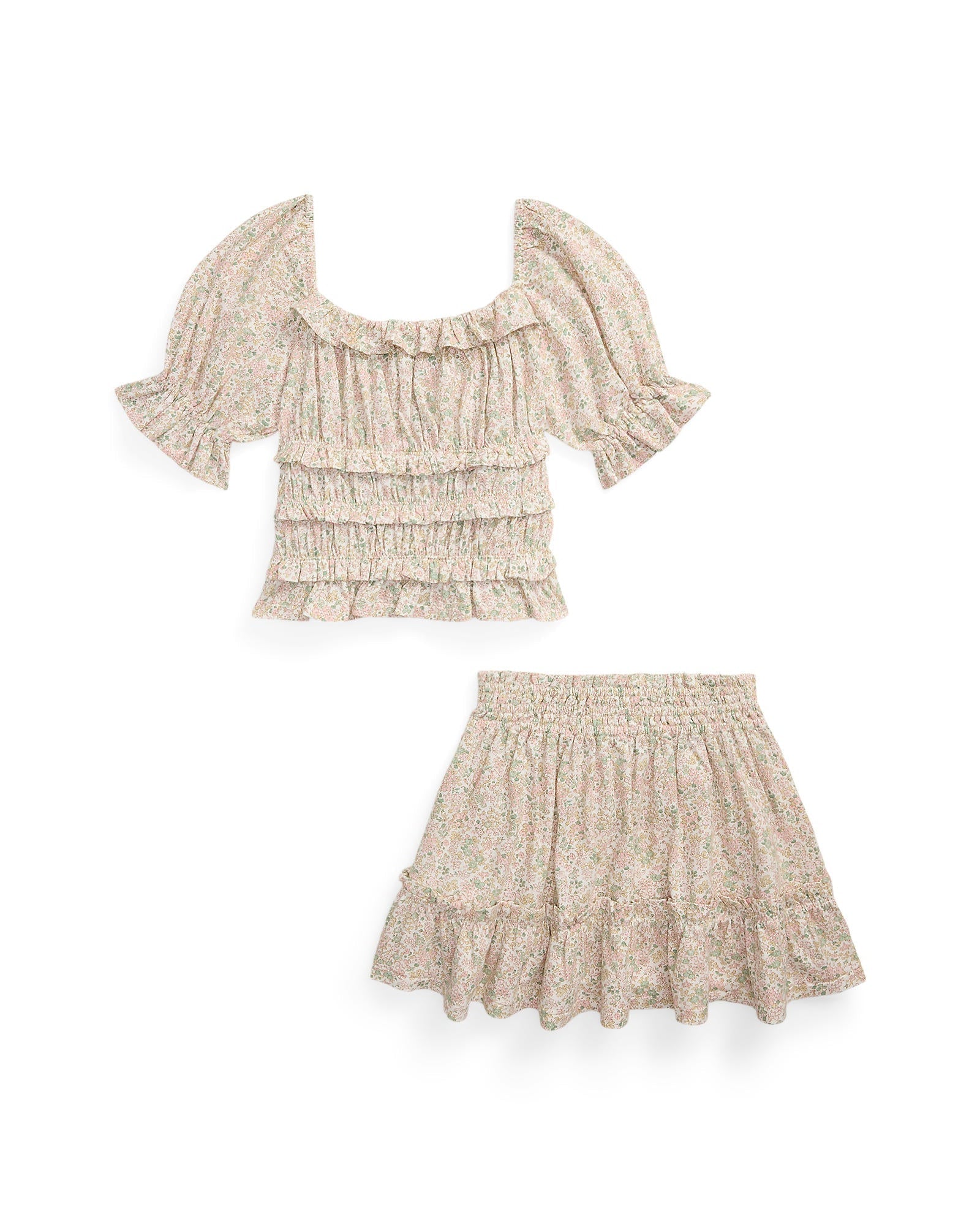 Ralph Lauren Girls Tier Skirt & Top Set - NorthGirls