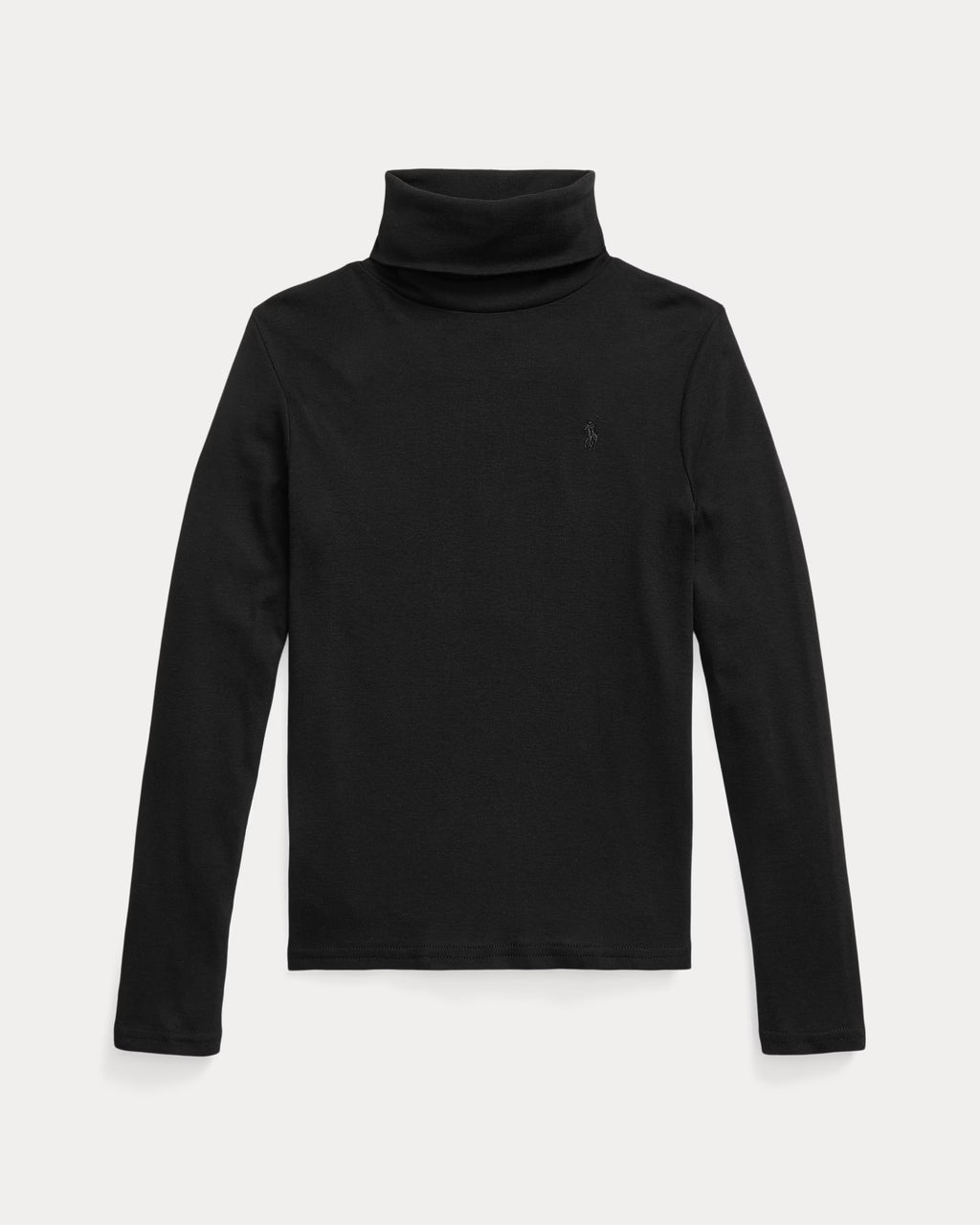 Ralph Lauren Girls Ribbed Cotton-Blend Turtleneck