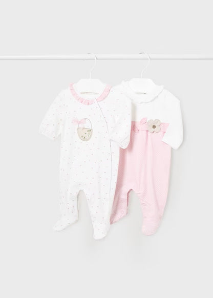 Mayoral Baby Newborn OneOnesiesie Set of 2_ 1709-89