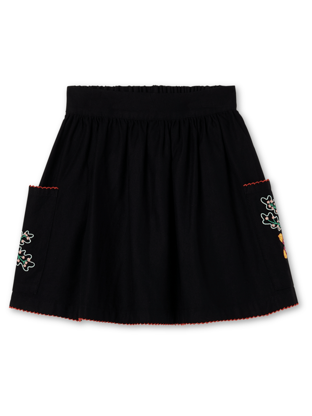 Stella McCartney Black Flower Embroidery Skirt _TT7A84Z1267 - 921 - NorthGirls