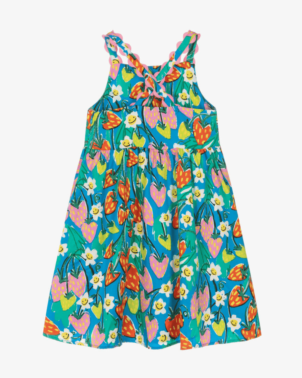 Stella McCartney Girls Strawberry Floral Strappy Dress_ TW1B02 - Z2539 - NorthGirls