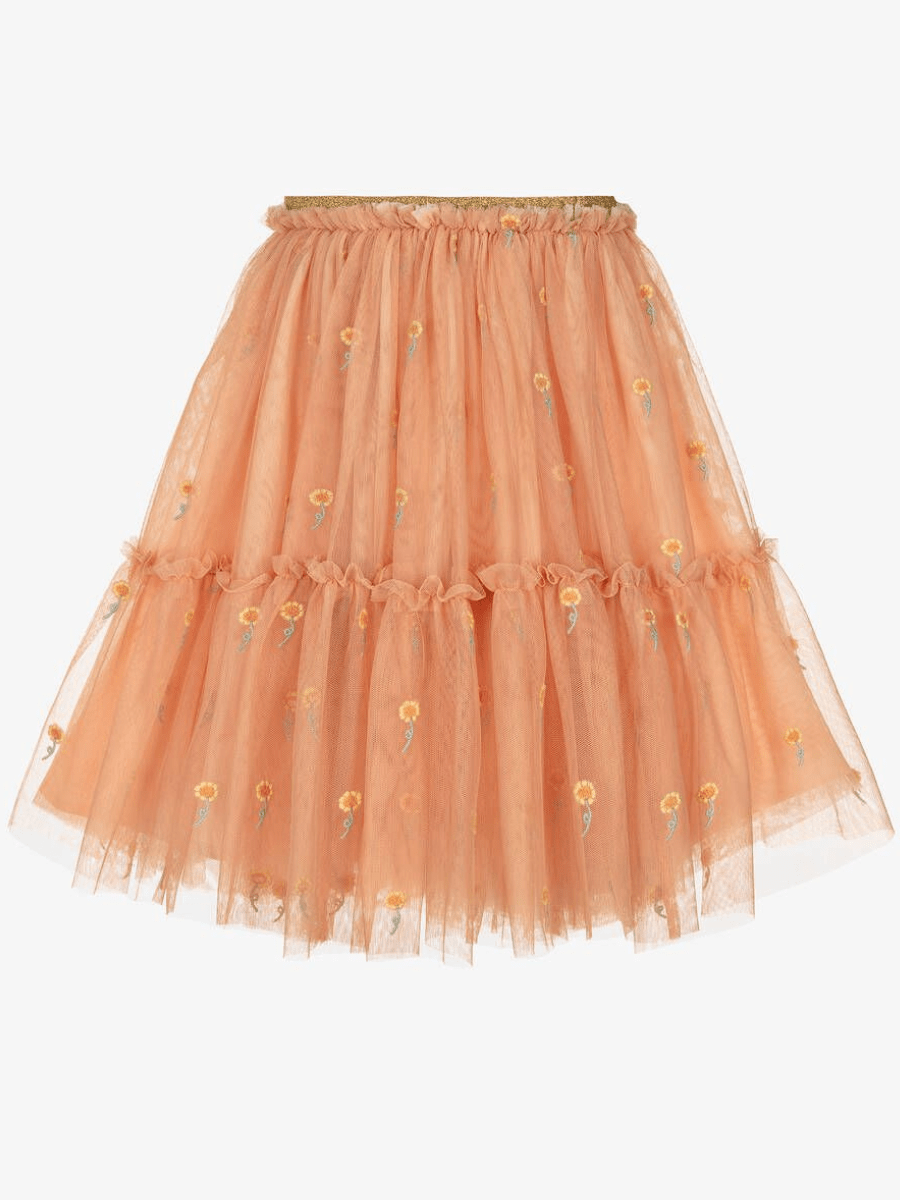 Stella McCartney Sunflowers Tulle Long Skirt_ TU7B04 - L0199 - NorthGirls