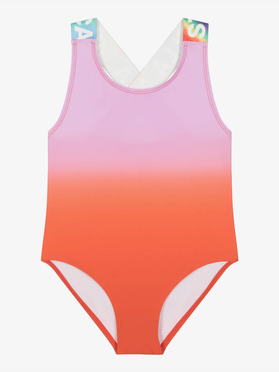 Stella McCartney Tie Dye Swimsuit W/ Rainbow Logo Tape _TUCB09 Z1777