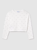 Teen Girl Diamante Long Sleeve Shirt - NorthGirls