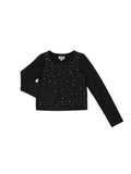 Teen Girl Glam Long Sleeve Diamante Top - NorthGirls