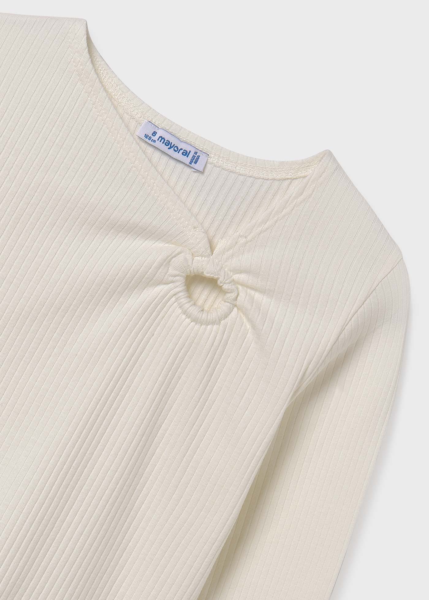 Teen Girl Long Sleeve Ribbed Shirt - NorthGirls