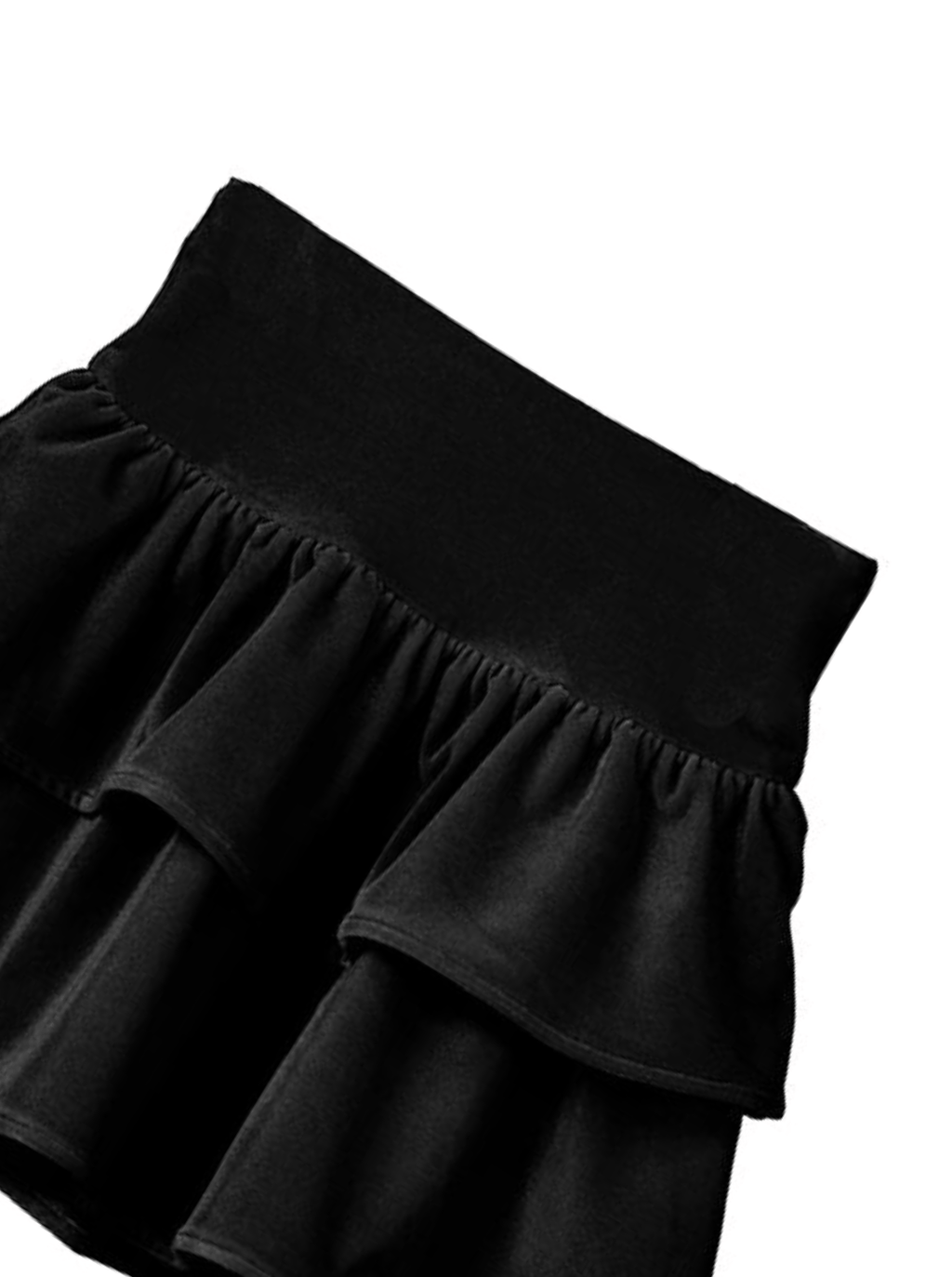 Teen Girl Velvet Tiered Skirt - NorthGirls