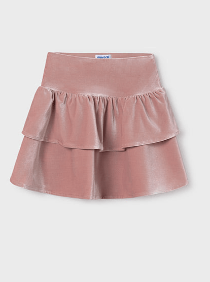 Teen Girl Velvet Tiered Skirt - NorthGirls