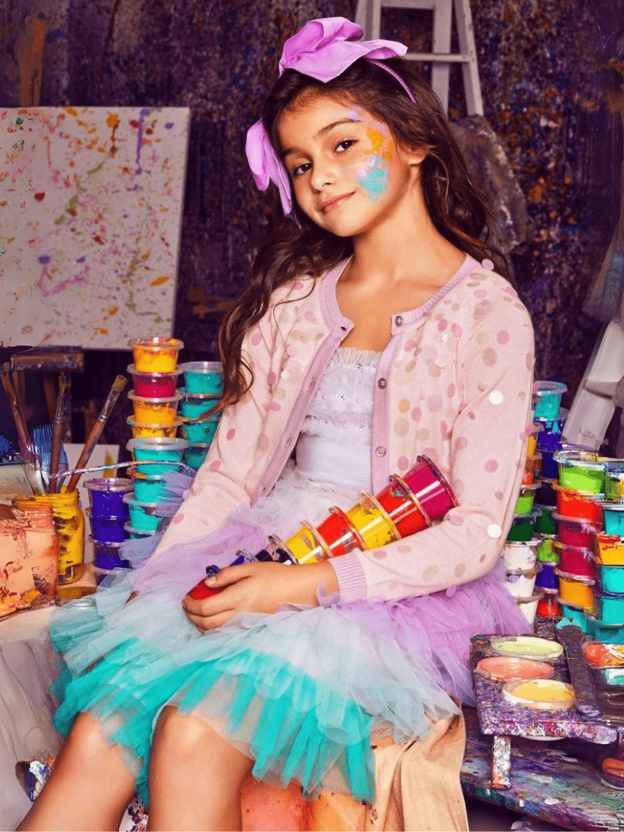 Tutu Du Monde Pink Cloud Sketch Top _TDM8749 - NorthGirls