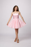 UDT ALICE Satin & Tulle Party Dress w/Straps _ K5132 - NorthGirls