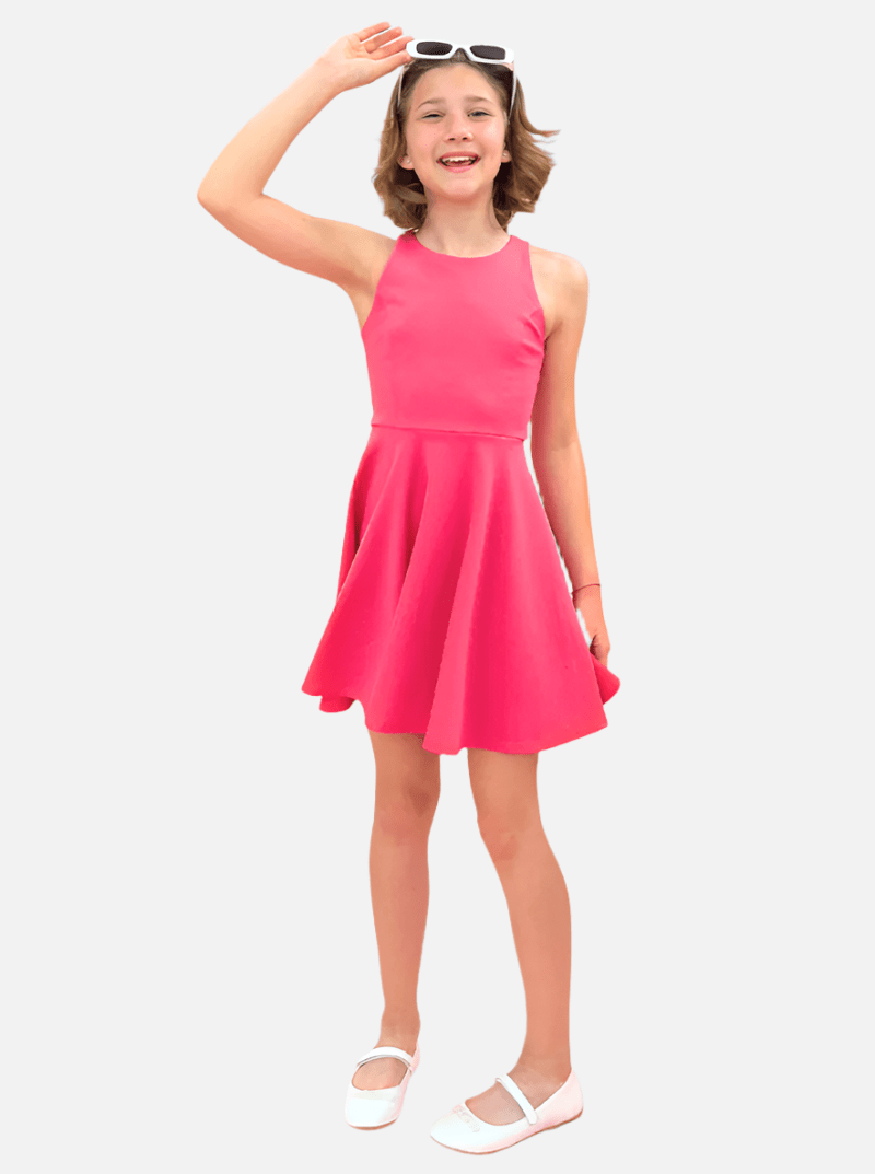 UDT JADYN Fit & Flare Racerback Dress _T3761K - NorthGirls
