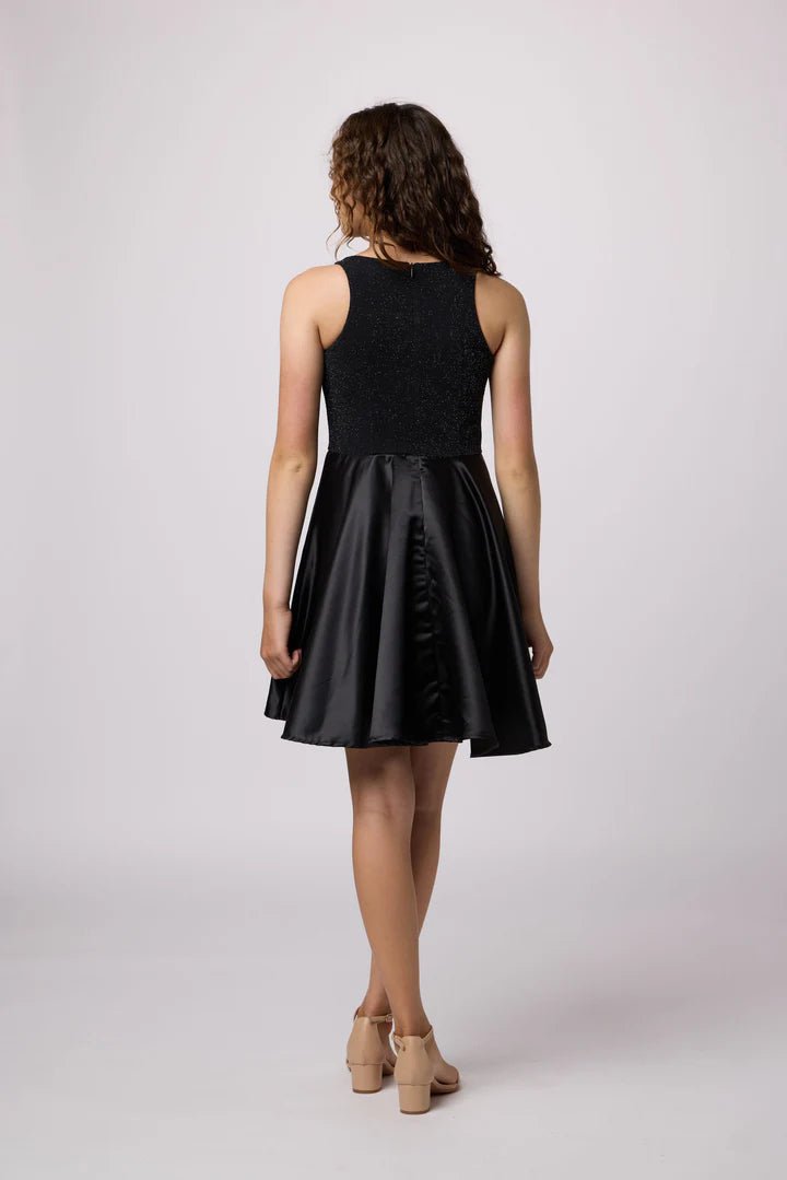 UDT MICHELLE Glitter & Satin Racer Back Dress _ K4090 - NorthGirls