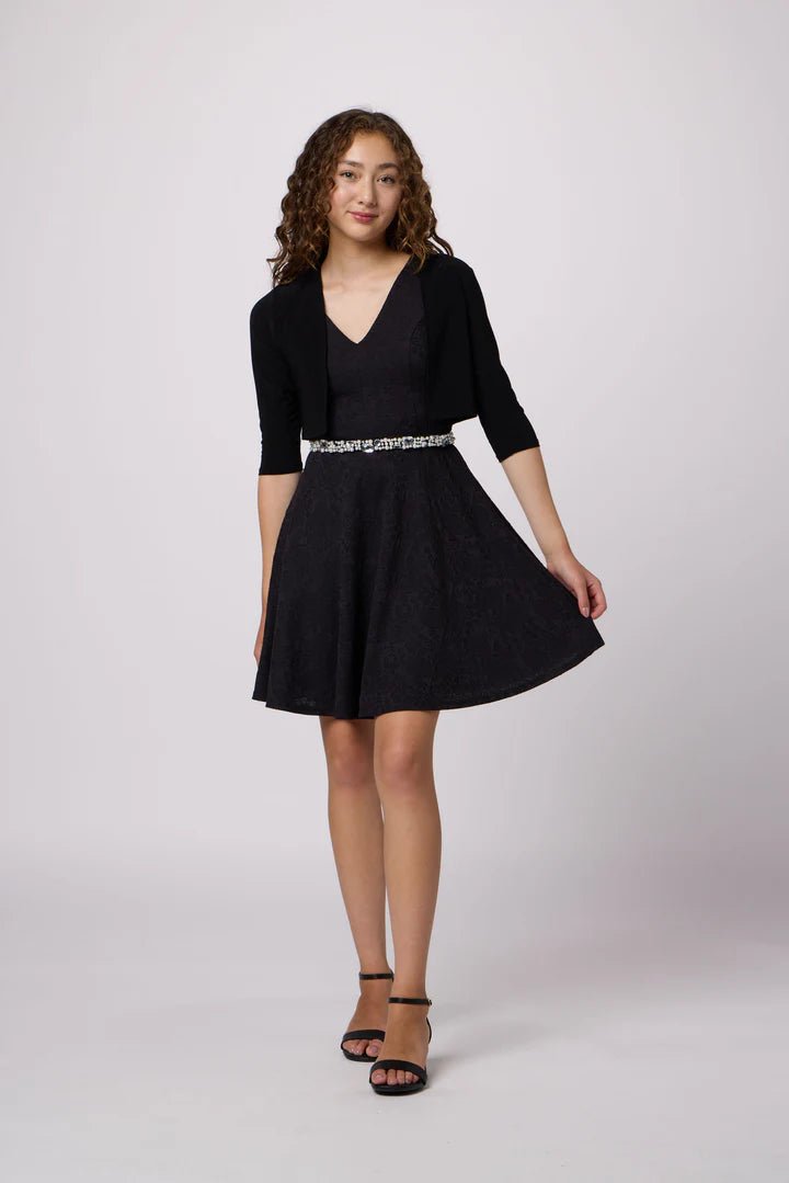 UDT MICHELLE Glitter & Satin Racer Back Dress _ K4090 - NorthGirls