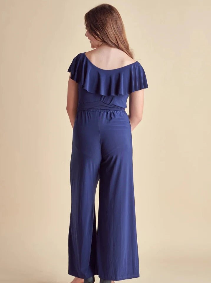 UDT Navy Flutter Sleeve Jumpsuit _K4031 - NV - NorthGirls