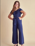 UDT Navy Flutter Sleeve Jumpsuit _K4031 - NV - NorthGirls