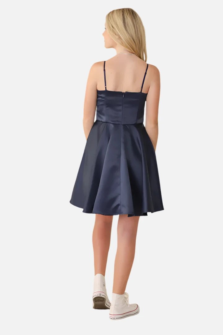 UDT REBECCA Satin Dresses _K5096 - NorthGirls