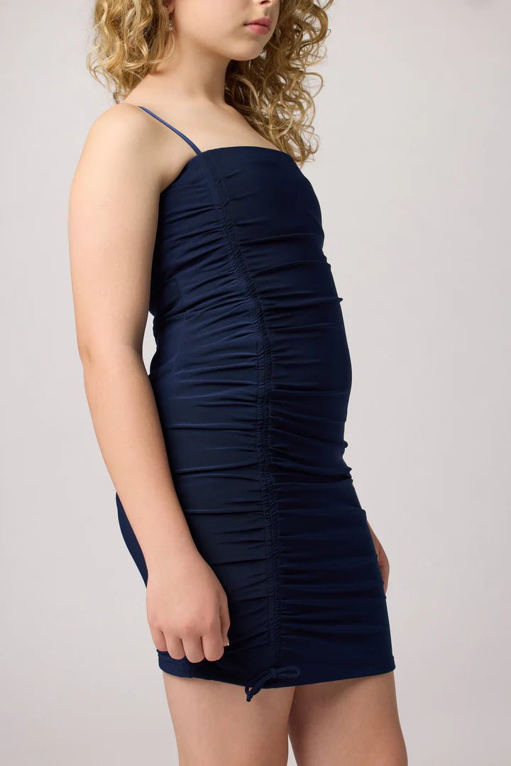 UDT RITA Fitted Ruched Spaghetti Strap Dress _K4080 - NorthGirls