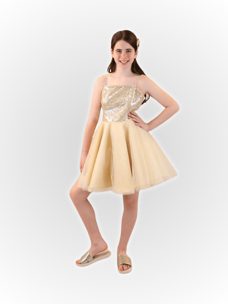 UDT Sequin & Tulle Party Dress w/Straps - NorthGirls