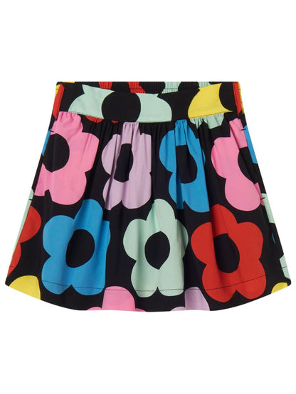 Girl Multicolor Flower Skirt