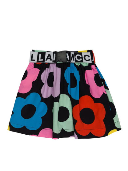 Girl Multicolor Flower Skirt