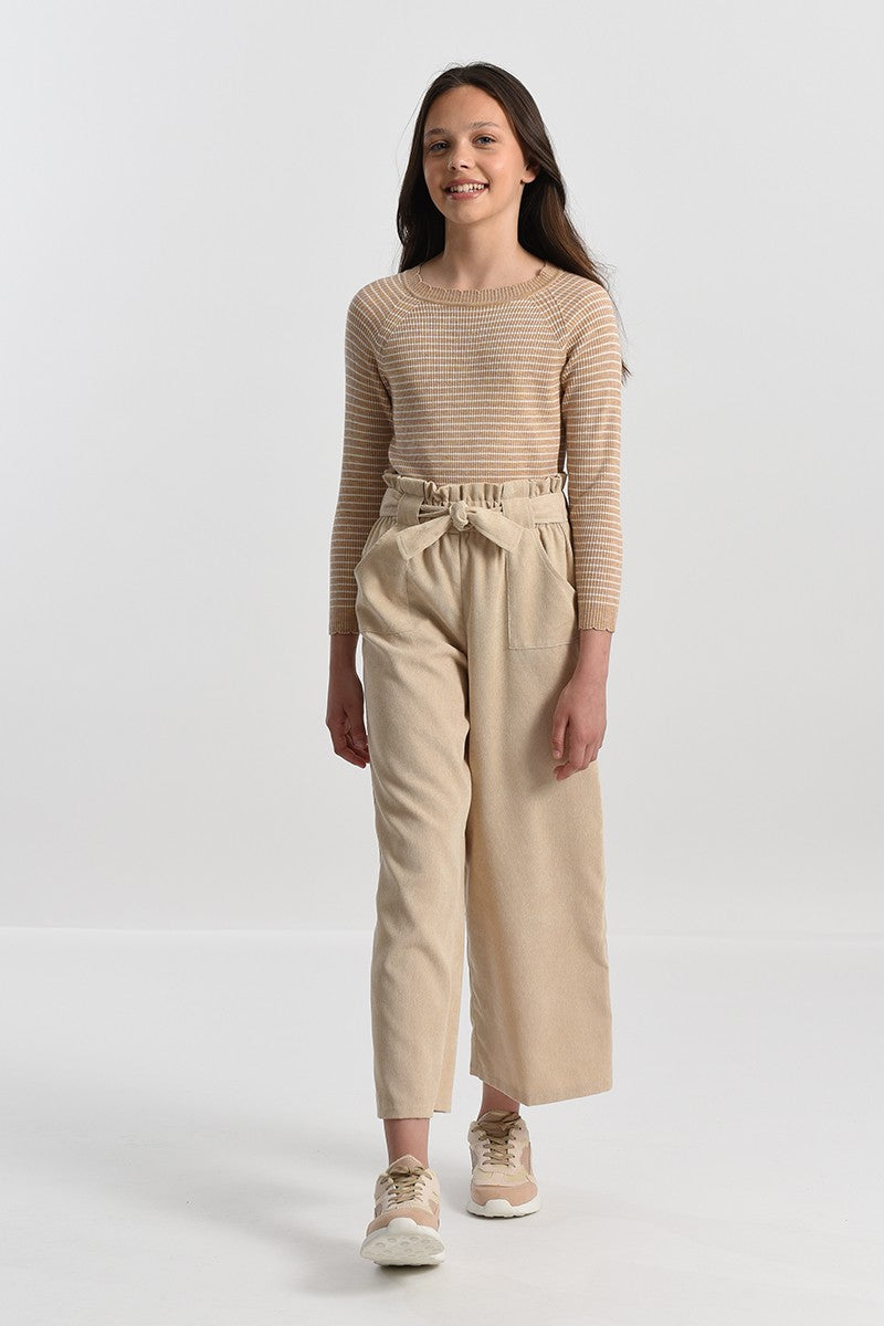 Paper bag sales pants beige