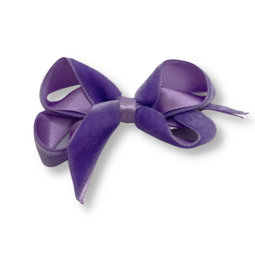 Velvet Bow 3" w/Clip _VTBB3