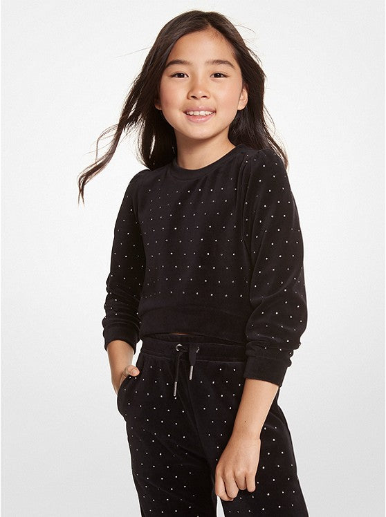 Michael kors deals studded sweatshirt