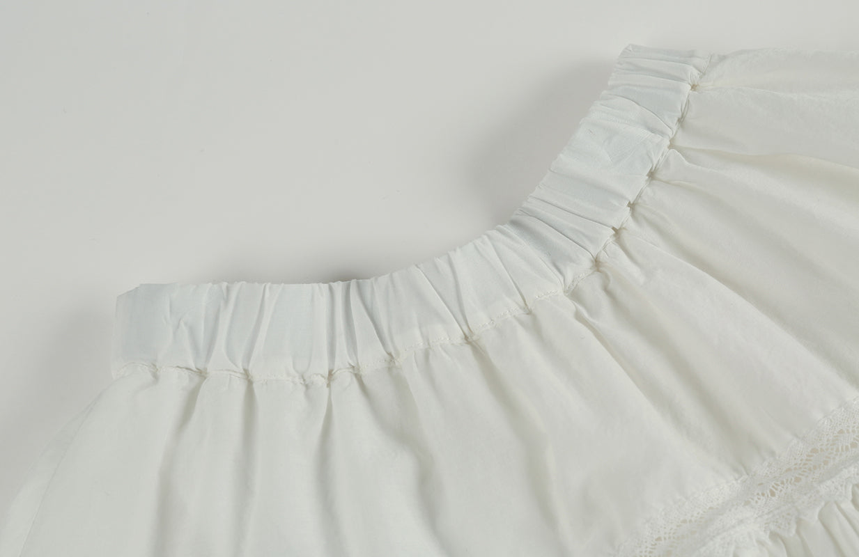 JNBY Short Skirt w/Ruffles _White 1M4D00500-103