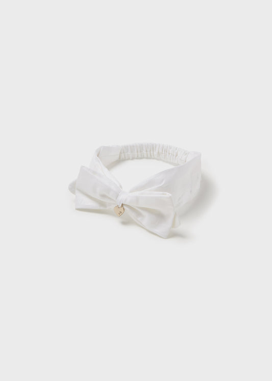 Mayoral Baby Girl Fabric Headband _White 9499-66