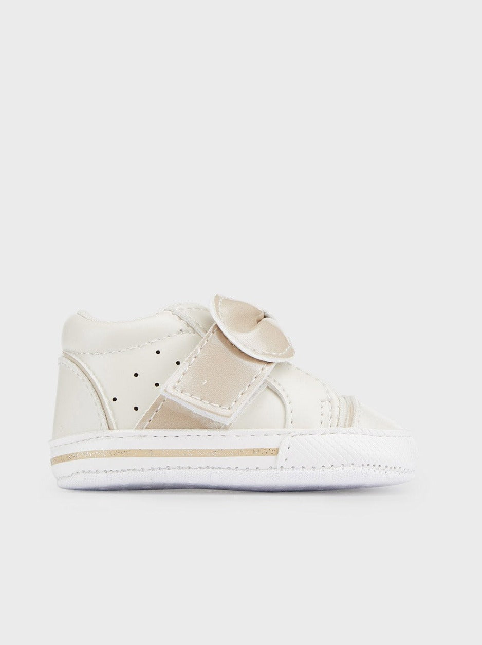 Mayoral  Baby Girl Velcro Sneakers Cream _523-54