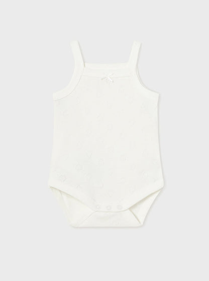 Mayoral Baby Classic Bodysuit W/ Straps _Off White 168-078