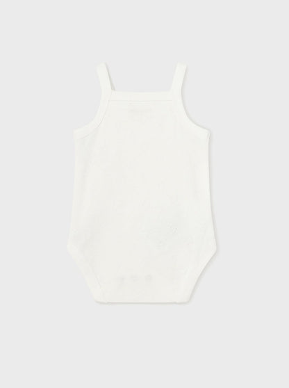 Mayoral Baby Classic Bodysuit W/ Straps _Off White 168-078