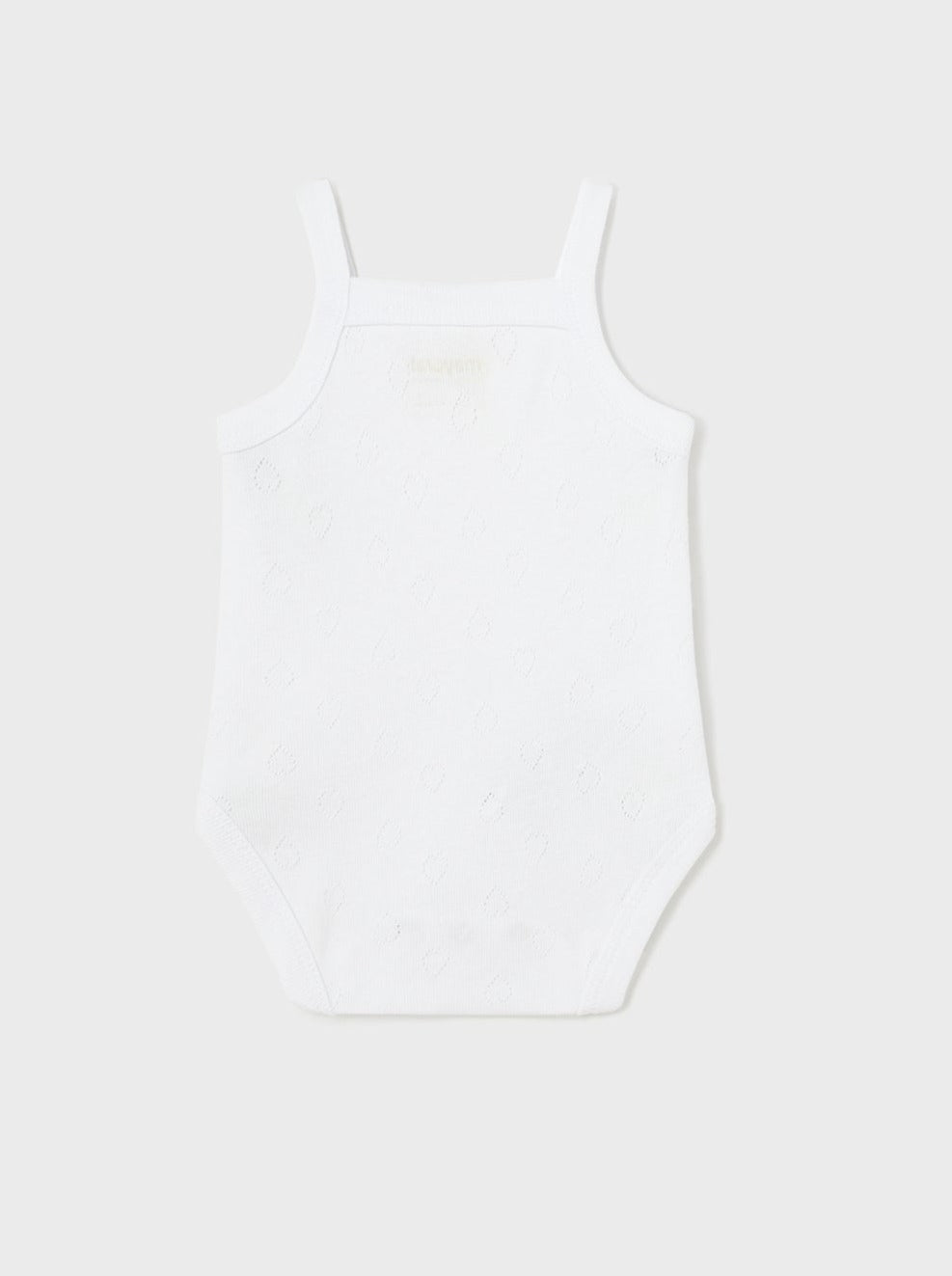 Mayoral Baby Classic Bodysuit W/ Straps _White 168-079