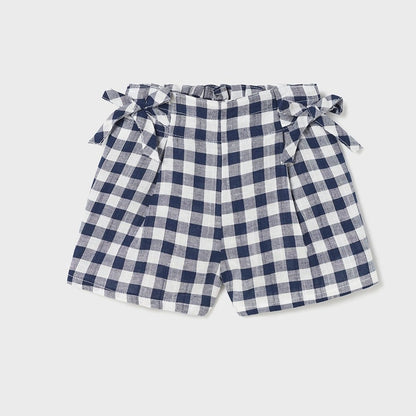 Mayoral Baby Shorts w/Side Bows _Navy 1271-49