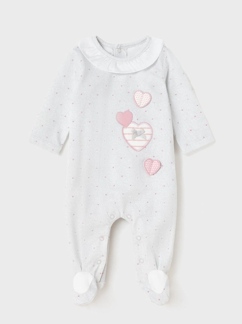 Mayoral Baby Footed Onesie _Grey 1738-022