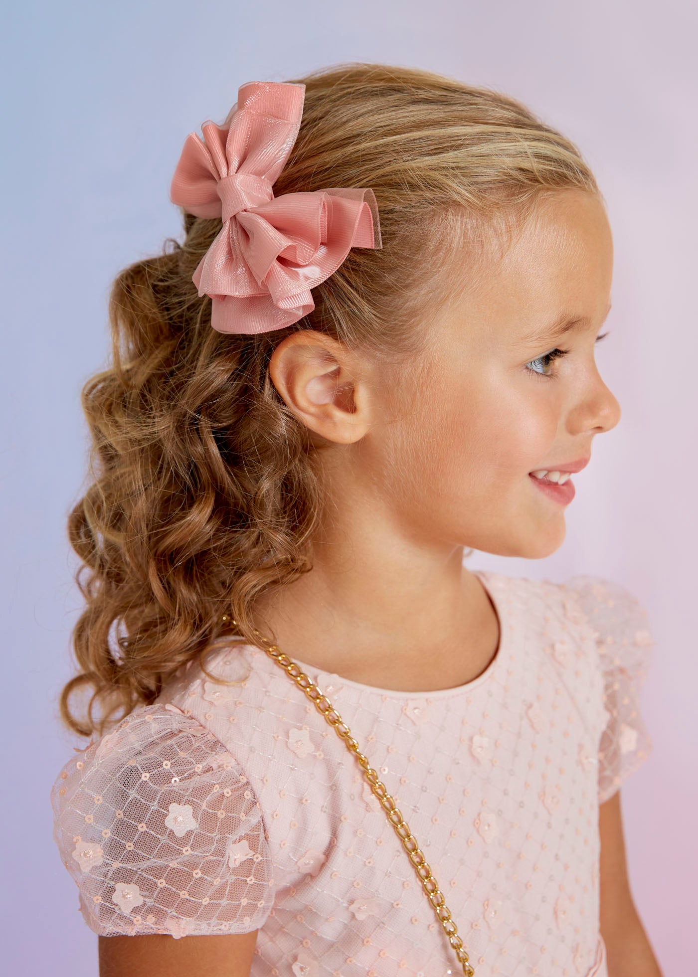 Abel & Lula Bow Clip _Pink 5433-066