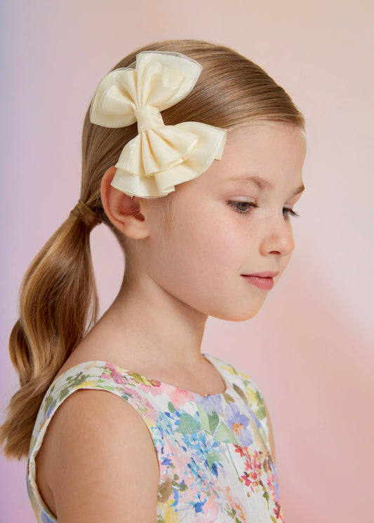 Abel & Lula Bow Clip _Off White 5433-067