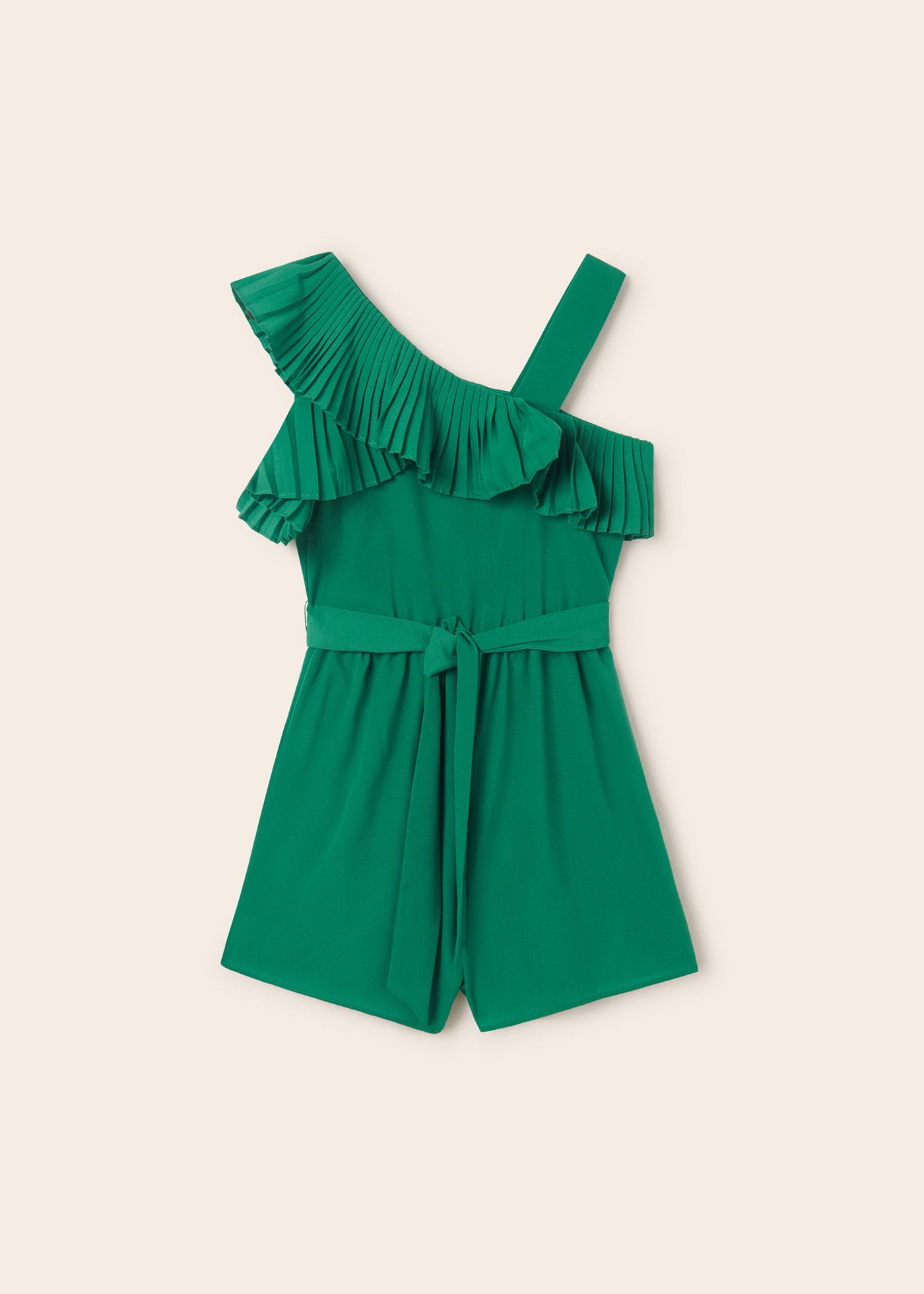 Mayoral Junior Fancy Crepe Romper Green 6840 010