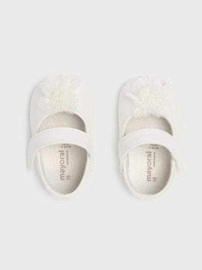 Mayoral Baby Mary Jane Shoes White_9630-30