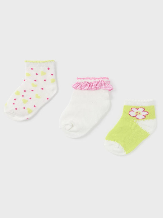 Mayoral Baby 3pc Sock Set _Green 10400-043