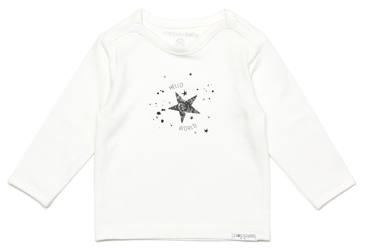 Noppies Longsleeve T-Shirt Lux - White_204N0014