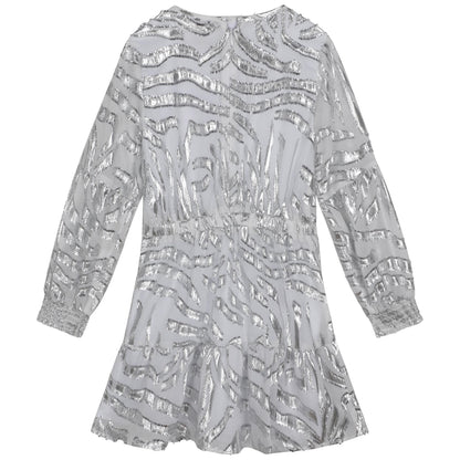 Michael Kors L/S Dress w/Metallic Pattern