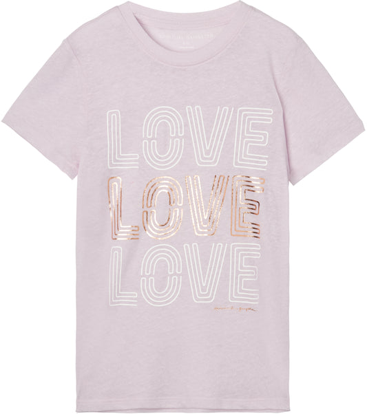 Spiritual Gangster Love Classic Tee _Light Lilac SP20B18004