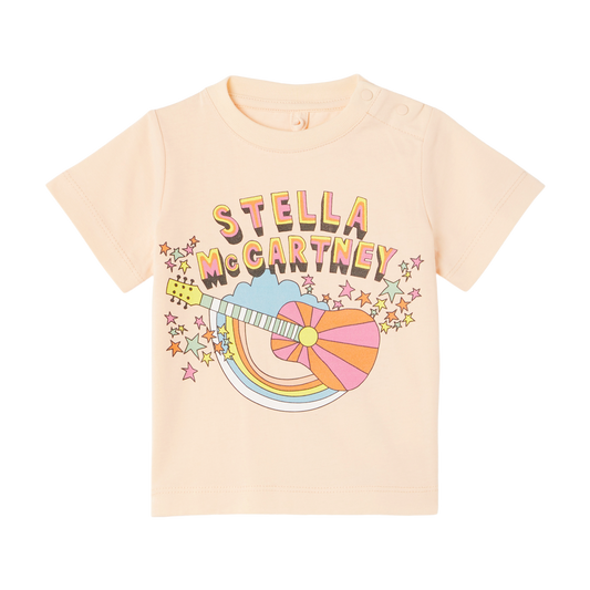 Stella McCartney Baby T-Shirt w/Guitar Graphic _Pink TS8001-Z0434-504