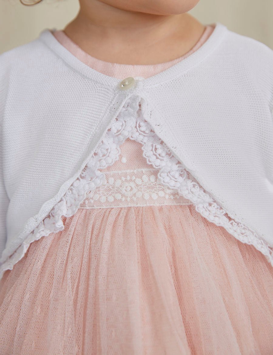 Abel & Lula Baby Knit Bolero _White 5335 - 071 - NorthGirls