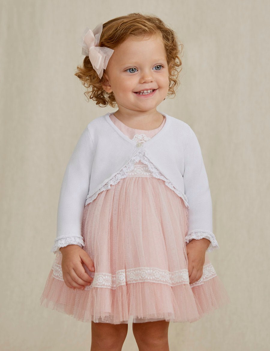 Abel & Lula Baby Knit Bolero _White 5335 - 071 - NorthGirls