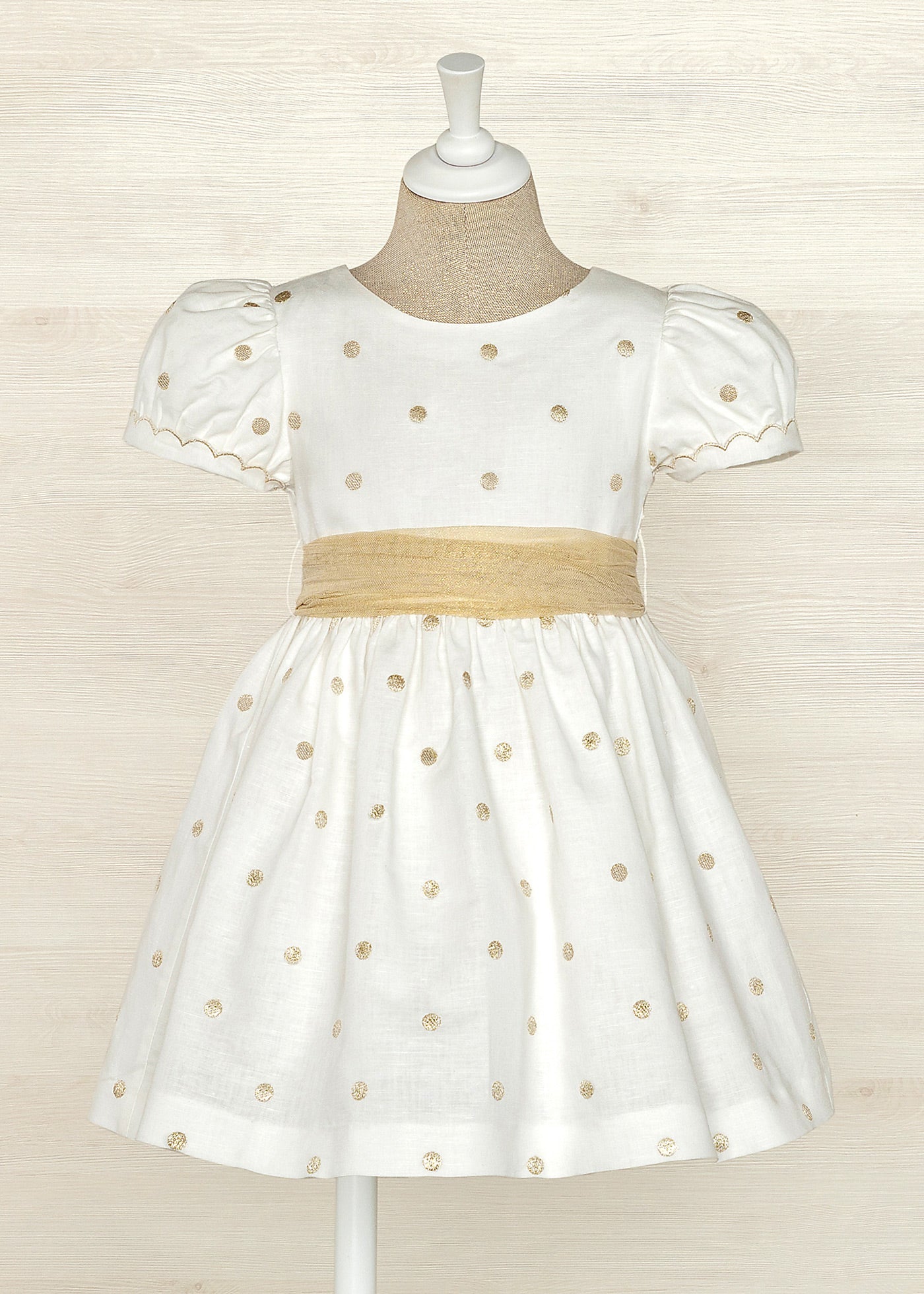 Abel & Lula Cap Sleeve Polka Dot Tulle Dress w/Belt _White 5025-009 NorthGirls Abel & Lula Cap Sleeve Polka Dot Tulle Dress w/Belt _White 5025-009 NorthGirls